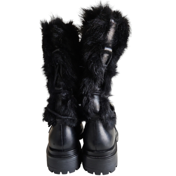 Women's Ralph Lauren Celia Boots Shearling Leather Weatherproof - Picture 10 of 10